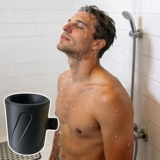 Ruční sprchová hlavice s vysokým tlakem 3D tištěná proplachovací čisticí spirálová tryska pro muže Koupelnové doplňky