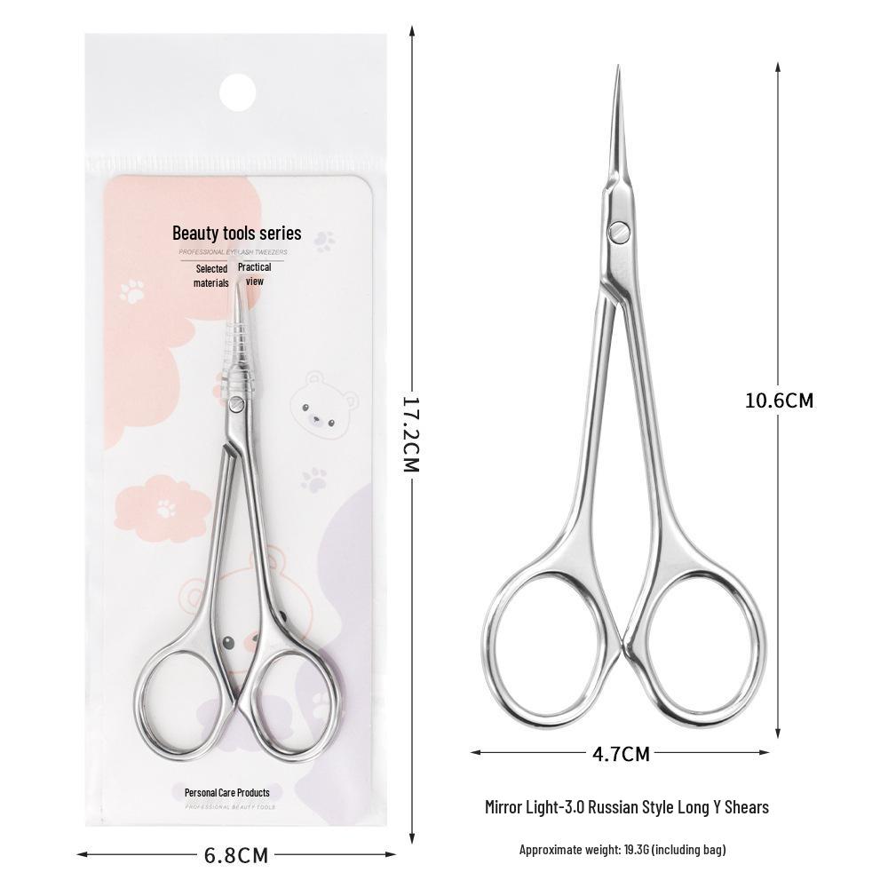 Russian Bent Tip Cuticle Nipper & Pusher - Pointed Stainless Steel Manicure Tool