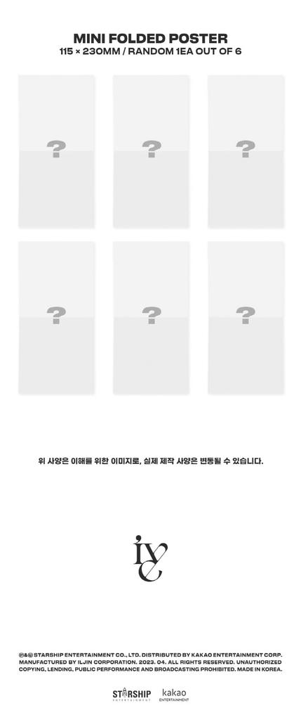 IVE IVE 1st Album Limited Jewel Case Version GAEUL Cover Mini Folded Poster On Sealed I've CD+1p Pack+20p PhotoBook+1p PhotoCard+Tracking