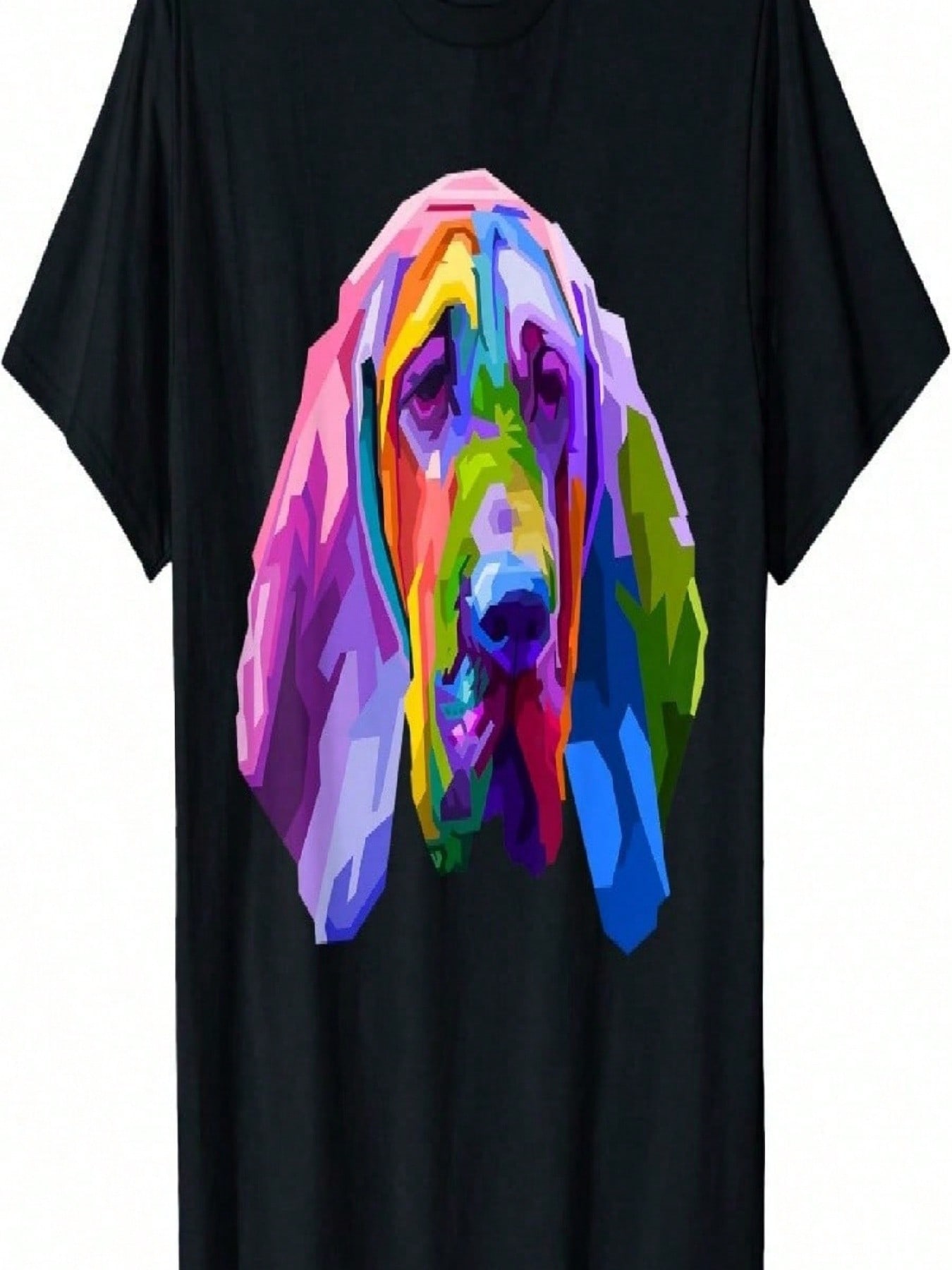 Bloodhound Colorful Pop Art Portrait For Dog Owners Men Women S S T-Shirt S разноцветный
