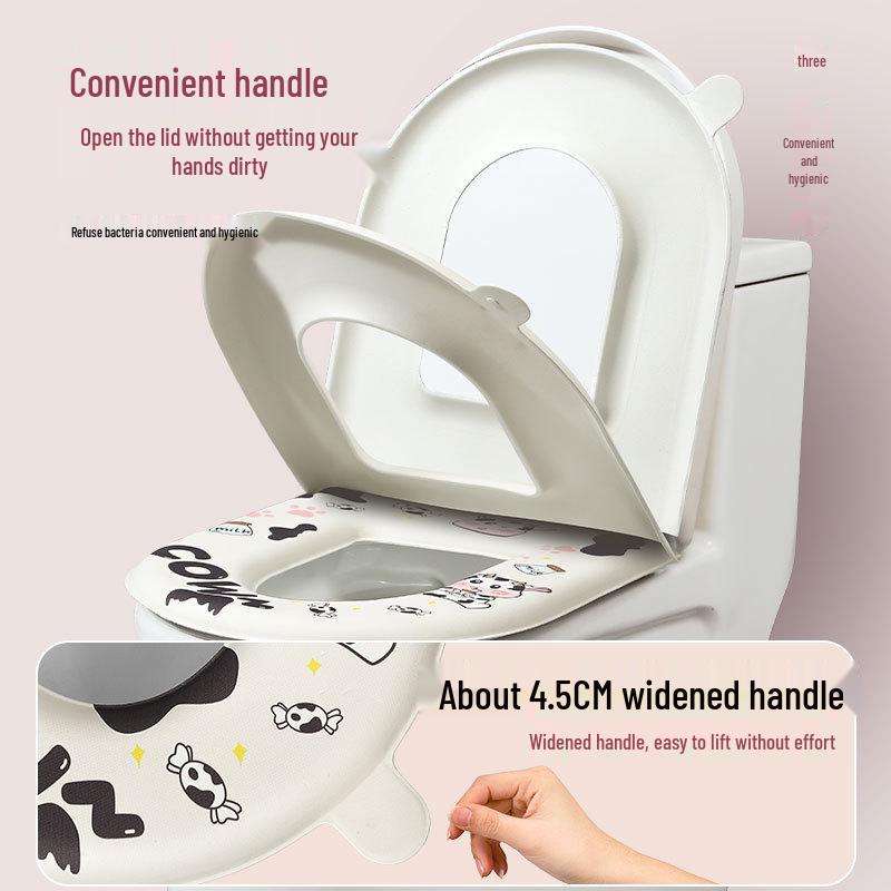Newcomer Waterproof Toilet Seat Cushion - Universal Fit, All Seasons, Cute Design
