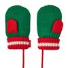 MIKI HOUSE Knitted Mittens with Solid for Boys and Size S Red X Drawstring, Logo, Color, Girls, Baby, Kids, Children's Clothing, (1-3 Years), Green,