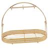 Mug Holder Stand Iron Coffee Cups Dishes Organizer Mug Drainer Storage Drying Rack with 6 Hooks for