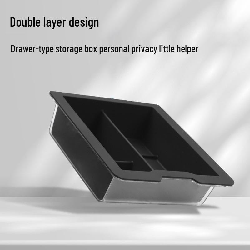 Tesla Model 3/Y Console Storage Organizer Silicone Double-Layer Box