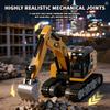 In Stock 1/64 Desktop Excavator Remote Control Mini Engineering Vehicle Series 2.4G Rc Decompression Toy Boy Excavator Mini Rc C