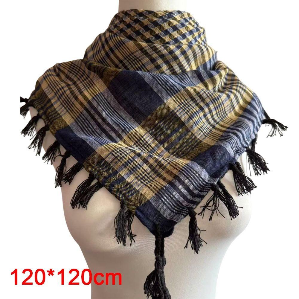 with Tassel Arab Shemagh Wrap Style Headscarf Arabic Scarf Head Neck Scarf Costume Events