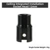 Ceiling Installation Socket Wrench Kit with 10 12 13 14mm High Carbon Steel Sockets and Adjustable Extension Rod