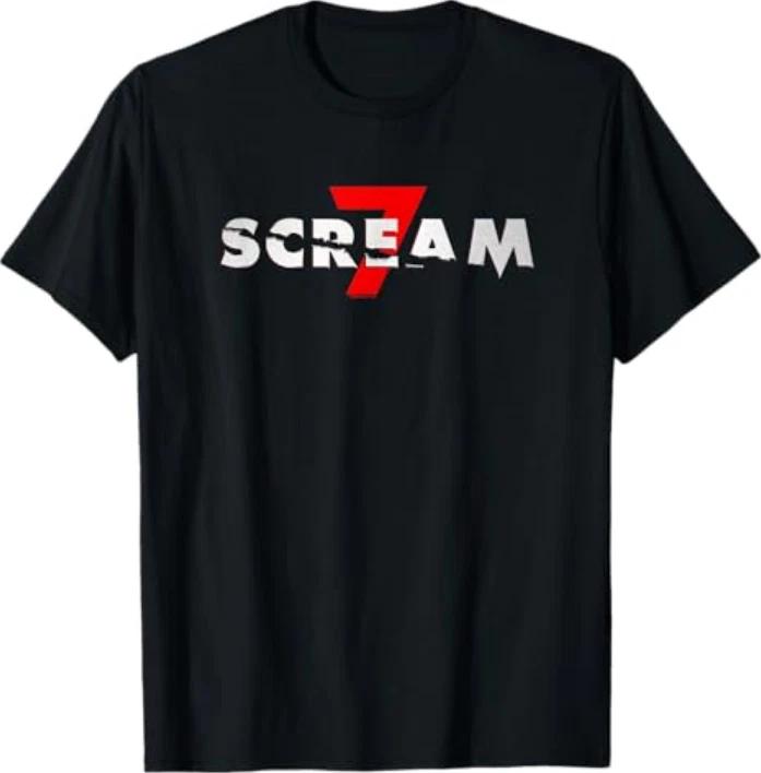 Scream 7 Logo Horror Movie Tshirt S