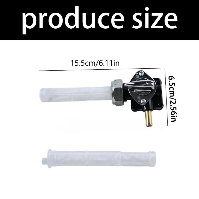 Fuel Valves Petcock 61338-02 6133802 for FLST FXSTB FLHR 2002-2006 Vacuum System Petcock 22mm Left Exit Easy Installation