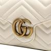 Gucci GG Marmont Vintage Logo Quilted Leather Shoulder Bag Women Shoulder Bag White 474575-DTD1T-9022