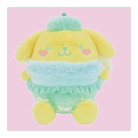 Корпорация Накадзима Персонажи Sanrio Мятный Ангел Пурин Плюшевая игрушка S 202482-24 В21 x Ш22 x Г15 см