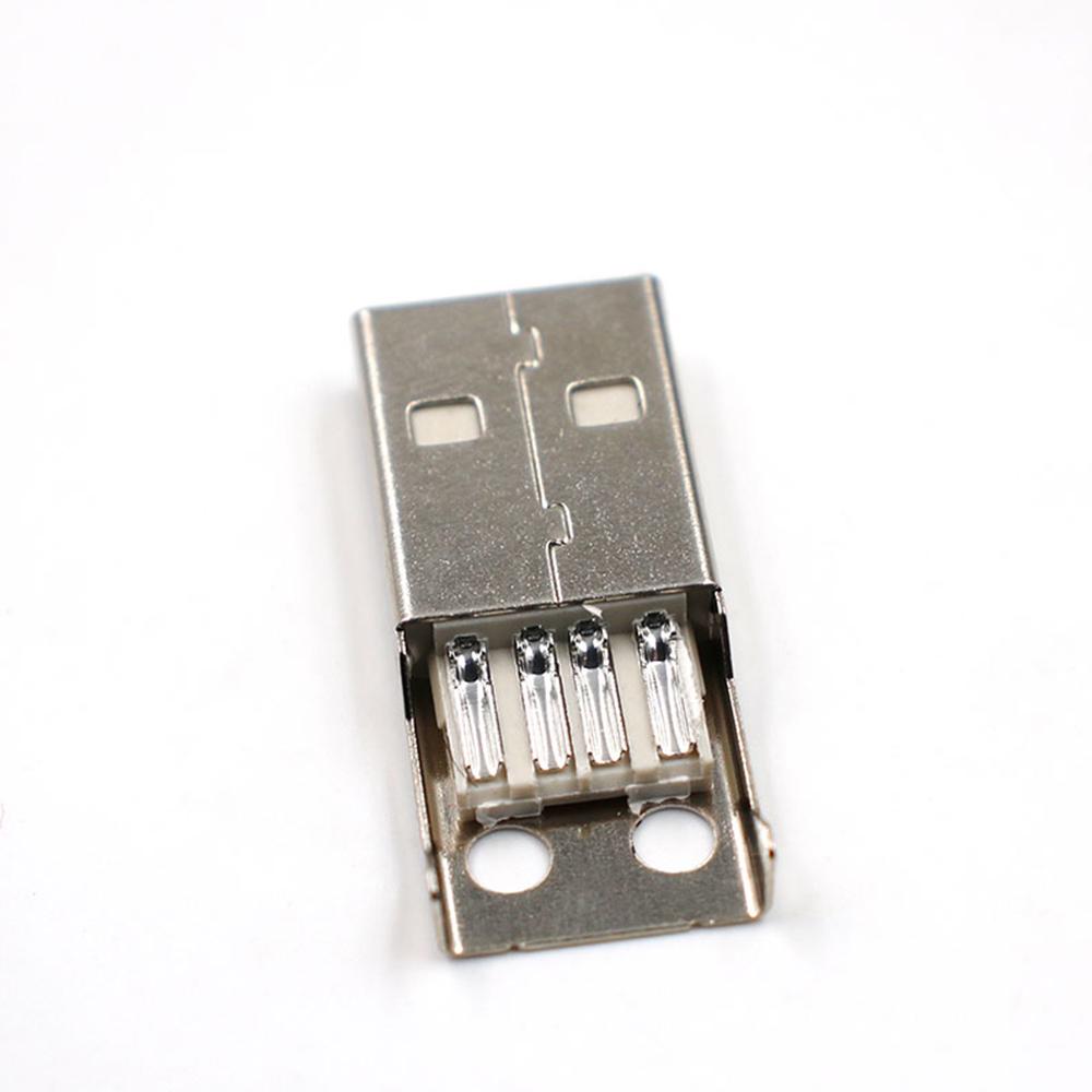 Buy IMC hot New 10pcs Type A Male USB 4 Pin Plug Socket Connector With ...