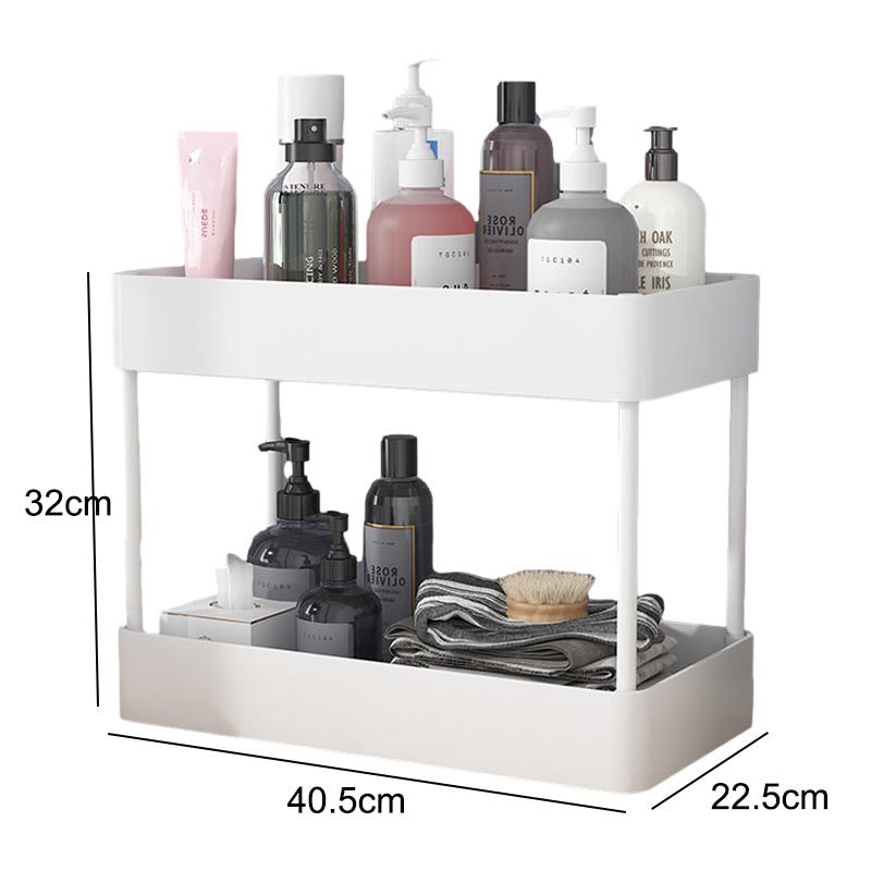 2/3/4 Layer Narrow Gap Storage Rack Shelves Organizer Open High Capacity Save Space Mobile Shelving for Kitchen Bathroom