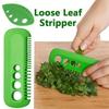 1pc Easy-Grip Herb Stripper Tool - Quick & Efficient Leaf Removal for Parsley, Cilantro, Rosemary - Durable ABS Plastic,Green,Portable Kitchen Gadget