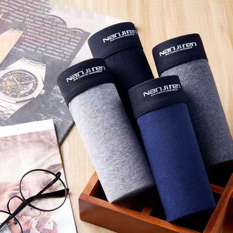 4 PZ Intimo da Uomo Cotone Taglia Grande Boxer Uomo Mutande Slip L-6XL