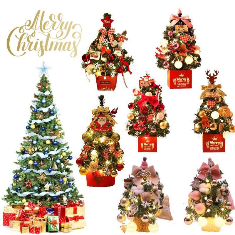 Delicate Mini Pink Imitation Christmas Tree Ornaments Desktop Decorations