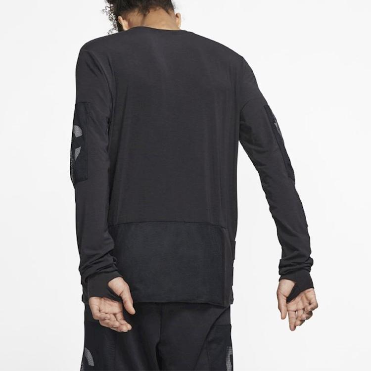 Nike Printed Panel Sport Sweatshirt Men Tops Black BV6476-010