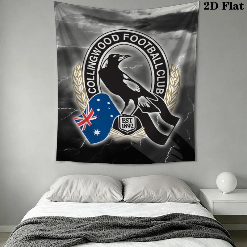 Collingwood Wall Tapestry Aesthetic Wall Hanging Printed Fabric Blanket Decorative Tapestries for Bedroom Living Room Home Decor