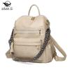 Large Capacity Trendy Retro Backpack, Soft Leather Dual-purpose Single Shoulder Bag, Women's Backpack