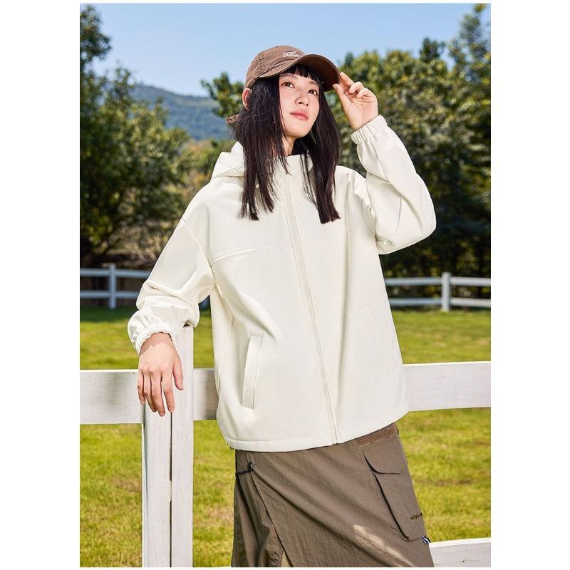Women Workwear Windproof Waterproof Hiking Jacket Spring Autumn Outdoor Coat Petite Travel Clothing
