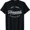 Classic Retro Hawaii The Aloha State 1959 Beach Summer T-Shirt