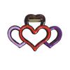 Heart-Shaped Hair Claw Non-slip Teeth Hollow Design Hairpin Large Size Back Head Shower Hair Claw Hair Styling Accessory