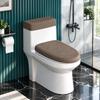 1 Set Machine Washable Toilet Tank Lid Cover Set Dustproof Bathroom Toilet Cover Set  Hotel