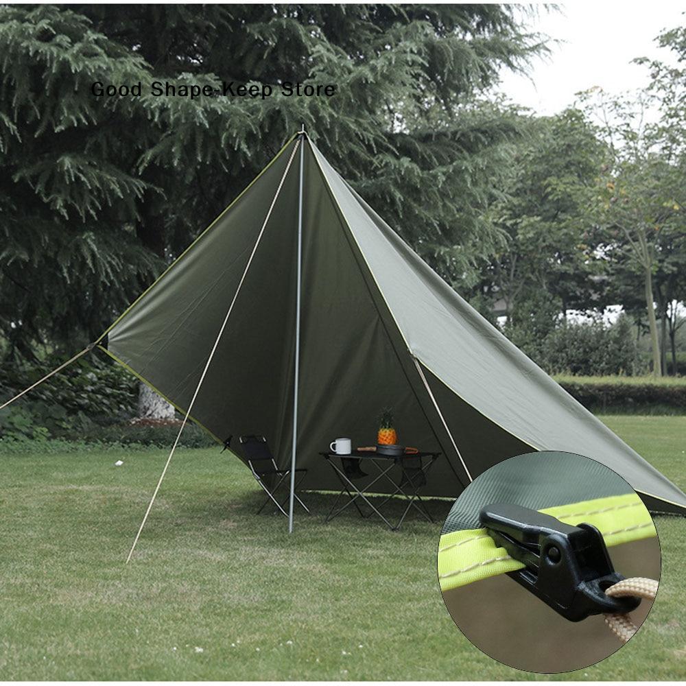 daily10Pcs Awning Clamp Tarp Clips Snap Hangers Tent Outdoor Camp Hike Camping Equipment Wholesale Camping Survival Tighten Tool