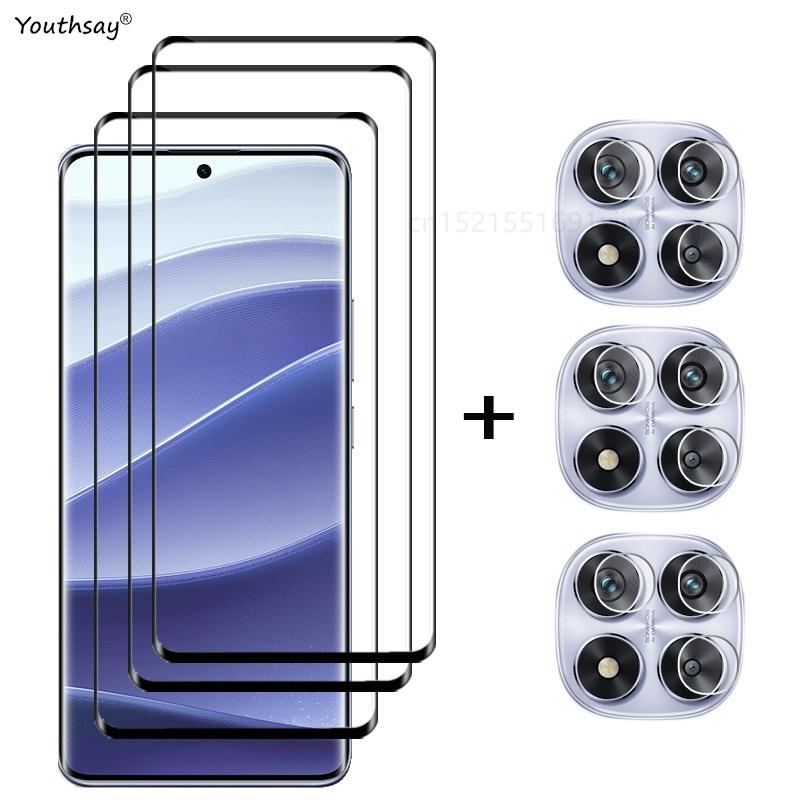 6in1Glass For Xiaomi Redmi Note 14 Pro 5G Screen Protector Tempered Glass 3D Protective Phone Camera Lens Film Redmi Note 14 Pro