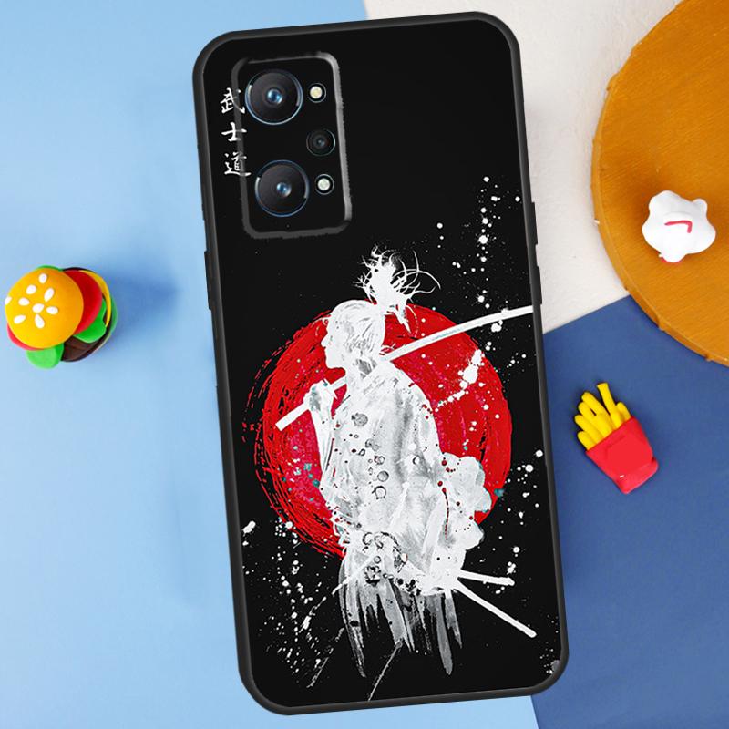 Japanese Bushido Samurai For Realme 11 10 12 13 14 Pro Plus GT 5 6 6T GT7 Pro C61 C53 C51 C21Y C25S C55 C67 C75 Case