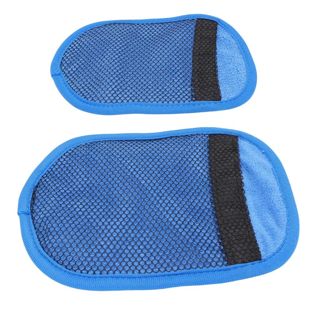 2 Pcs Sand Wipe Off Mitts Large Size   Mesh Fabric Beach Sand Remover Cleaner Vacation   for Sandboxes