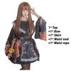 Kimono Cosplay Japanese Costume Stage Performance Outfit Girls Multiple Colors
