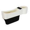 Car Seat Crevice Storage Box Universal Side Cup Holder Organizer Seat Gap Slit Phone Card Pocket Catcher Interior Accessories