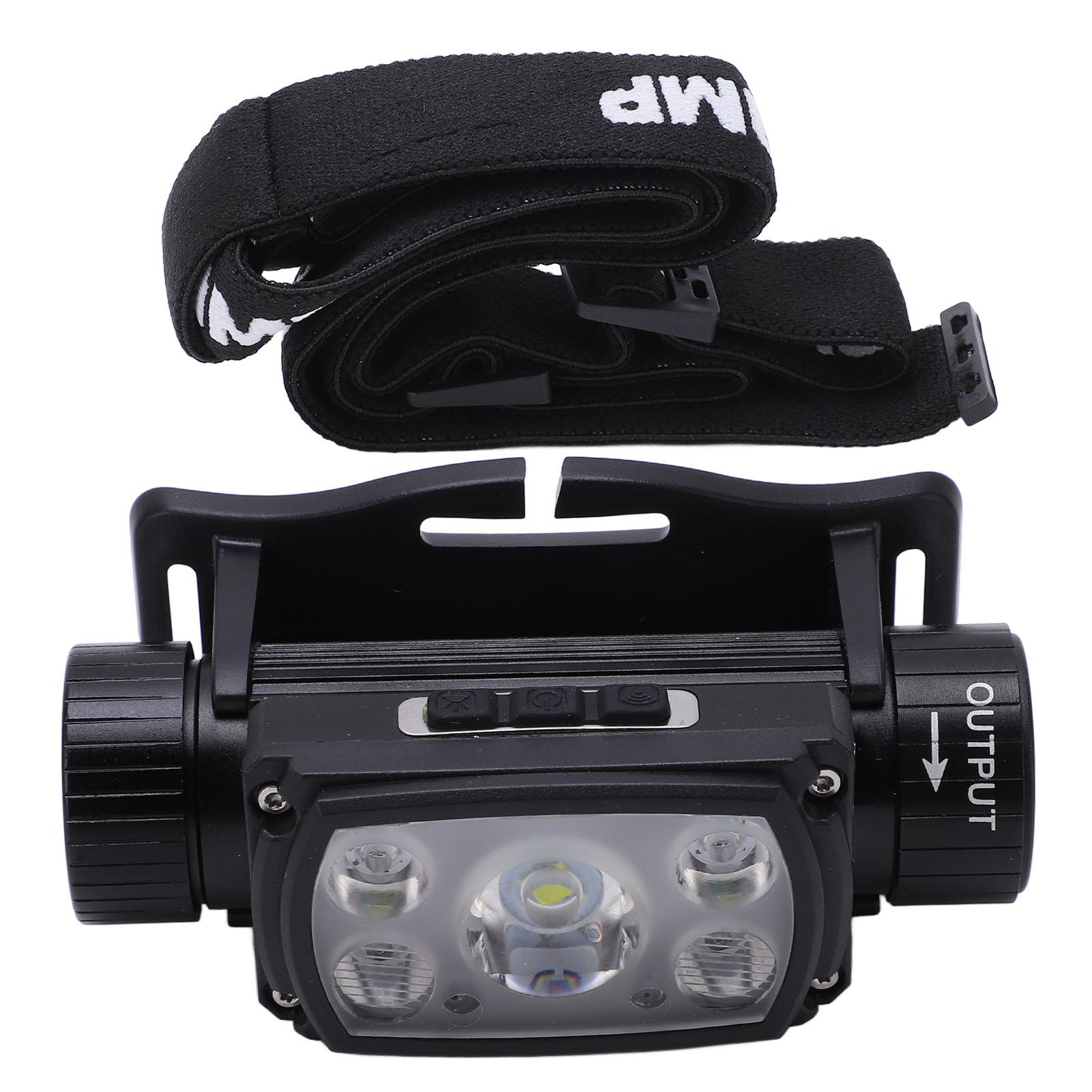 

Налобный фонарь с регулируемым углом наклона, водонепроницаемый IPX4, с магнитной фиксацией, зарядка Type-C, различные режимы, налобный фонарь