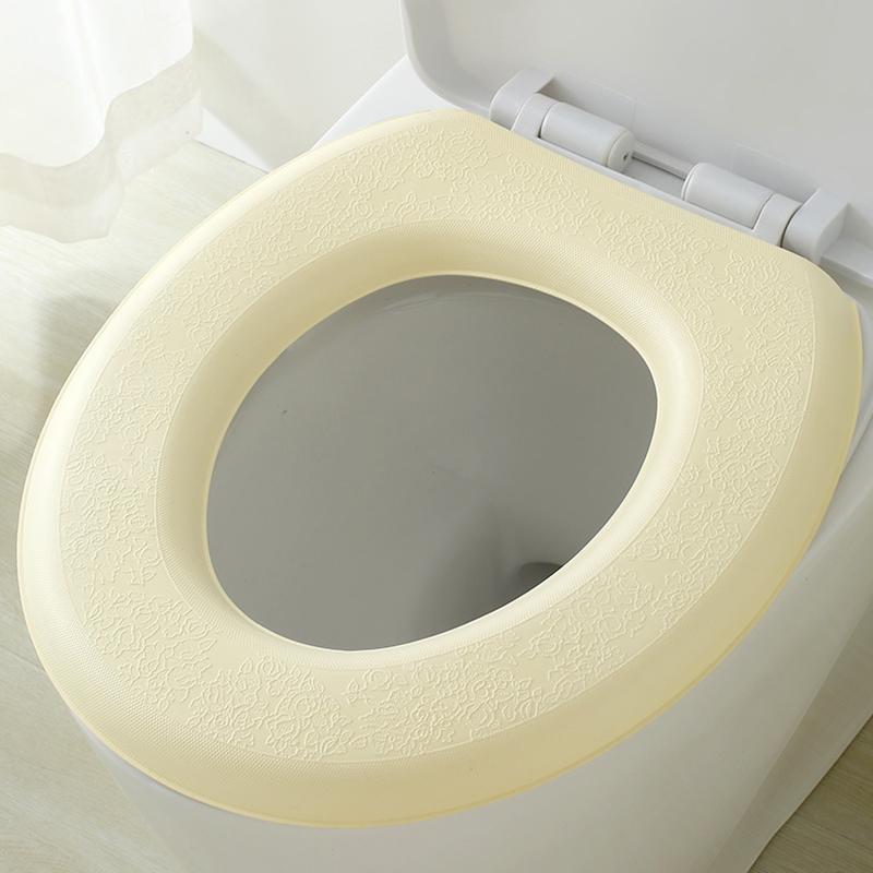 Bathroom Essential EVA Toilet Seat Cover Waterproof Thickened Universal Pad for Four Seasons Soft and Easy Clean