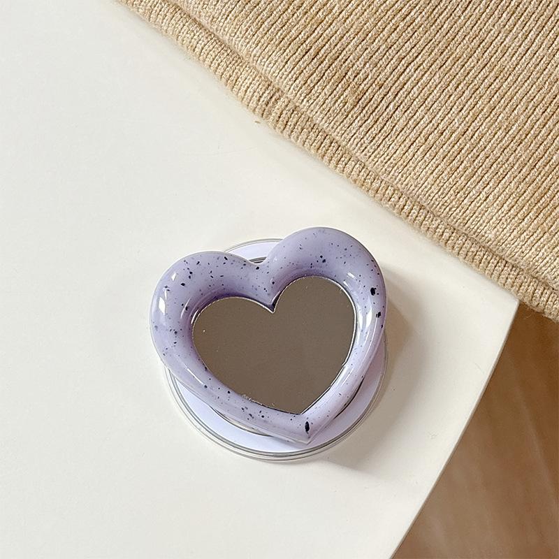 Simple Mirror Mobile Phone Magnetic Suction Is Suitable For Magsafe Desktop Airbag Bracket Telescopic Women'S Makeup Mirror
