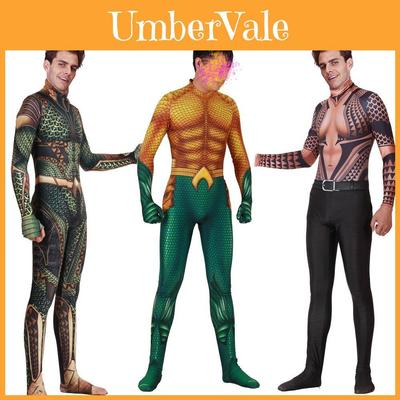 Aquaman Arthur Curry Cosplay Costume Bodysuit Perfect For Halloween Cosplay**