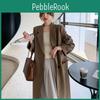 Korean Style And Loose Casual Long Suit Coat With Kneelength Windbreaker For Autumn And Spring