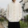 Mens Traditional Chinese Style Frog Button Tang Suit Shirt