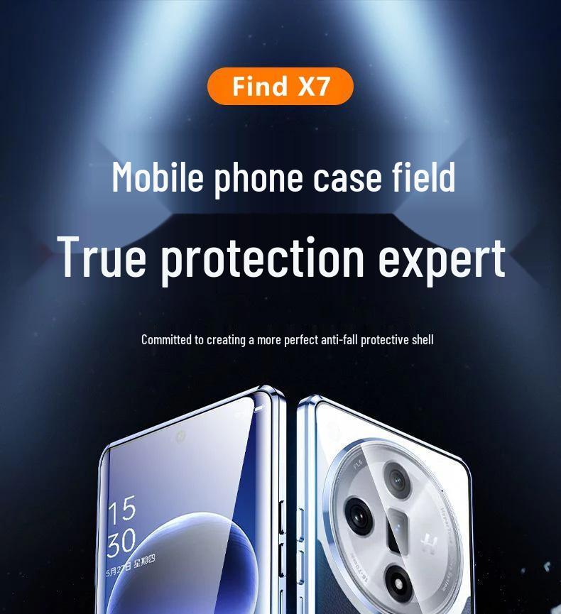 Oppo Find X8/X9 Pro Anti-Peep Magnetic Glass Case with Mirror Protector