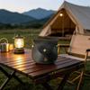 Pu Leather Vintage Compass Leather Case Portable Pouch Holder Container  Outdoor Adventure Camping