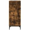 Bathroom Cabinet with Door Smoked Oak 39.5 x 36 x 88 cm