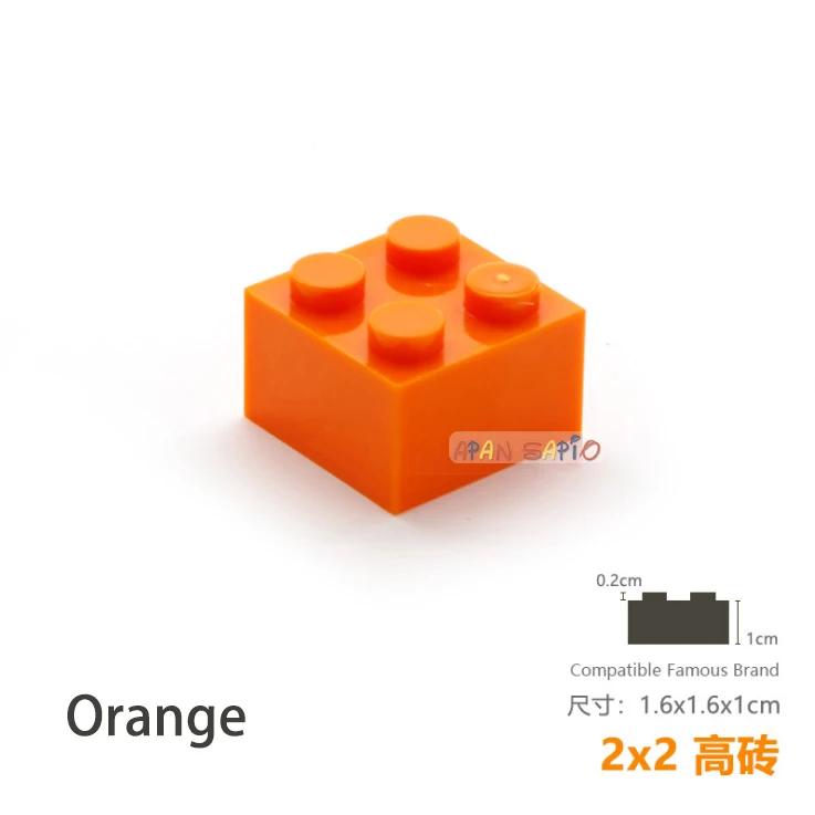 High-Standard 15Pcs/Lot Self-Assembly Construction-Blocks Construction Construction Pieces Superior-Grade Thick High-Standard 2X2 High-Standard