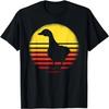 Retro Gänsehemd Vintage Sonnenuntergang Gänseliebhaber Gänse T-Shirt