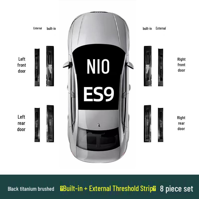 Stainless Steel Scuff Plates for 26 NIO ES8 Models - Interior Upgrade Accessories