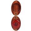 Wood Color String Instrument Rosin Oval Shape Wood Case Rosin  For String Instruments