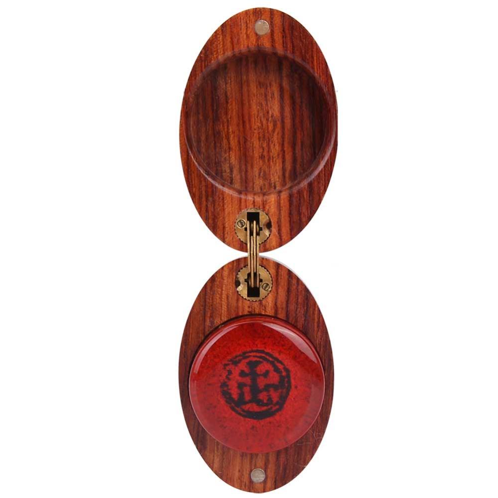 Wood Color String Instrument Rosin Oval Shape Wood Case Rosin  For String Instruments