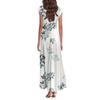 Boho Dress For Women Casual Loose Fit Summer Sundress Floral Print Dress With Pocket