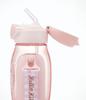 Skater Water Bottle with Straw 530ml Hello Kitty Straw Water Bottle One Push for Children Girls PDSH6DX-A
