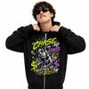 Couple Hoodie Fall New Style Loose Zip-Up Hooded Cardigan American Street Graffiti Print Outerwear Top